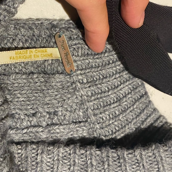 Grey thick cable knit free people dress - Picture 4 of 7